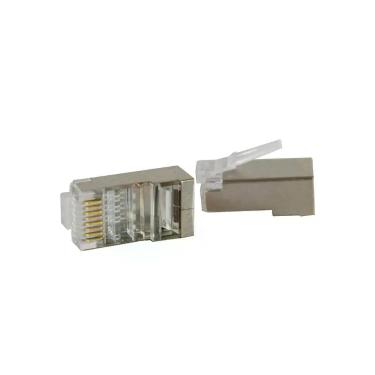 Imagem de Conector Rj-45 Macho Evus C-103 Cat6 Blindado 100un.