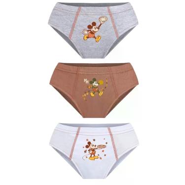 Imagem de Kit 3 Cueca Slip Mickey Lupo Algodão Infantil 111-089, Sortido0940, G