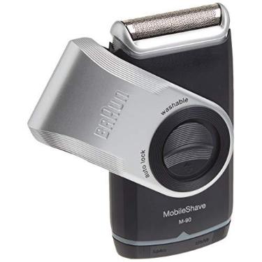 Imagem de Braun Barbeador elétrico para homens, barbeador elétrico móvel M90, aparador de precisão, lavável