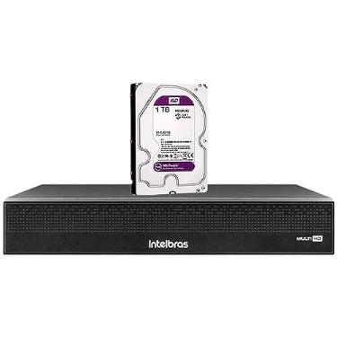 Imagem de Dvr Gravador de Vídeo Intelbras MHDX 3116-C 16 Canais Full HD 1080p com Compressão H.265+ e Inteligência Artificial + HD 1TB Purple