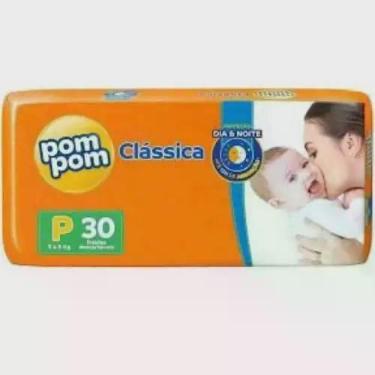 Imagem de KIT 3 FRALDA POMPOM CLASSICA JUMBO P 30 = 90 un