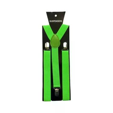 Imagem de Suspensórios Masculinos De Cor Sólida Com Alças Para Calças, Camisas, 