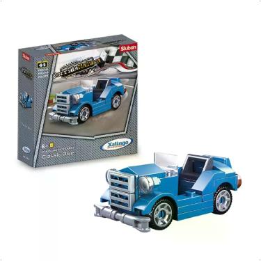 Imagem de Blocos de Encaixar Corrida Maluca Classic Blue 44 Peças - 2731.0 Xalin