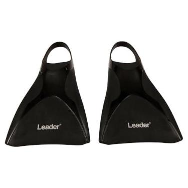 Imagem de Leader Glasses - Nadadeira Azul em Silicone – Alta Frequência, Flexível e Resistente – Ideal para Treinos de Natação e Mergulho Pé de Pato, Preto, P