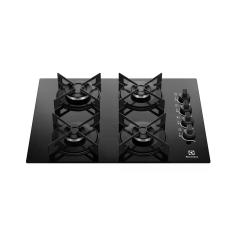 Cooktop 4 Bocas a Gás Electrolux Mesa de Vidro Efficient Grade de Aço Fosco (KE4GR) Bivolt Cooktop 4 Bocas a Gás Electrolux Mesa de Vidro Efficient Grade de Aço Fosco (KE4GR) Bivolt