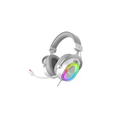 Imagem de Headset Gamer Fifine AmpliGame H13, 7.1 Surround, Microfone Removível, RGB, para PC/PS5/Xbox, Branco - H13W