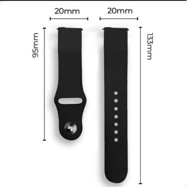 Imagem de Pulseira Para Apple Watch Silicone - Swatch, Preto, 42