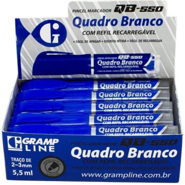 Imagem de Pincel Quadro Branco QB550 Recarregavel Azul - Gramp Line