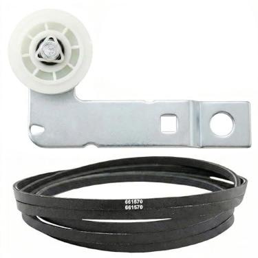 Imagem de Cinto de tambor secador 661570 e W10837240 polia para secadora com ajuste exato Whirlpool kenmore Dryers - Substitui 661570VP 279640 W10118756 W10547290 PS11726337 661570V AP5983729 3387610 3389728 33999 339728