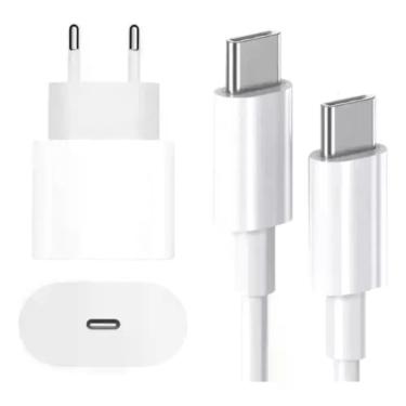 Imagem de Cabo + Fonte Usb-c compativel com iPhone 15 15plus 15pro 15promax Jet 