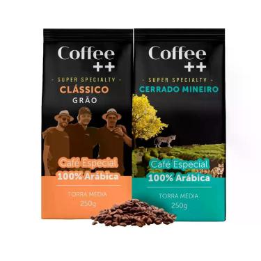 Imagem de Kit 2 Pacotes Café Especial em Grãos Clássico e Cerrado Mineiro Coffee