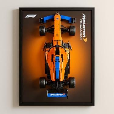 Imagem de LeWall Display Wallboard for Lego Technic 42141 Technic McLaren Formula 1 2022 – Premium Formula 1 Wall Mount for Adult Collectors, Perfect for Lego Enthusiasts (No Car Included)