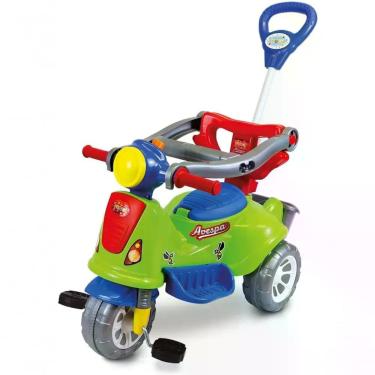 Imagem de Triciclo Avespa Extreme Multifuncional com Haste-Guia Removível e Design Retrô Maral