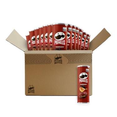 Imagem de Pack Salgadinho Batata Frita Pringles Churrasco 109g com 18 unidades