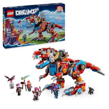 Imagem de LEGO DREAMZzz Dinossauro Robot C-Rex de Cooper terodáctilo de brinquedo reconstruível, figura articulada de T. Rex e 4 minifiguras, presente para meninos e meninas de 9 anos ou mais 71484
