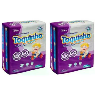 Imagem de Kit Fralda Toquinho Confort Sec Hiper (Dia & Noite) Tam SXG - ATACADO 