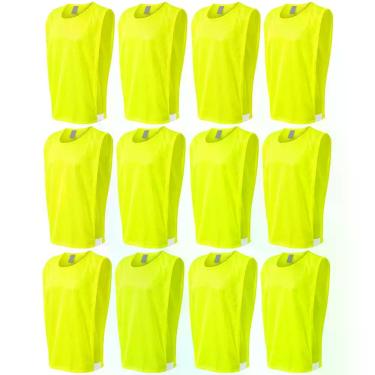 Imagem de Kit colete 12 pças liso treino e atividades esportivas trb adulto, Ama