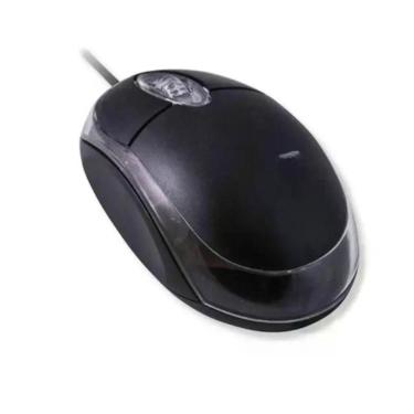 Imagem de Mouse Optico Usb Classic Box Preto Barato - Time