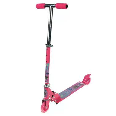 Imagem de Patinete Divertido 2 Rodas C/ Luz Metal Girl Menina Dobrável
