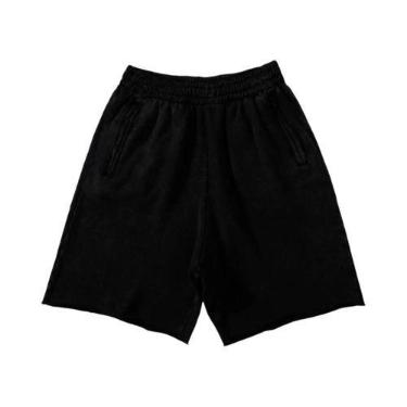Imagem de Shorts De Algodão Grosso Para Corrida Masculinos, Calças De Fitness Pa