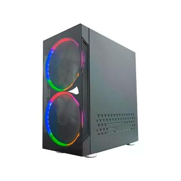 Imagem de Gabinete Gamer K-Mex Anjo de Combate IV - Mid Tower ATX Preto, Preto