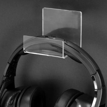 Imagem de Suporte De Parede Para Headset fone de ouvido acrilico suporte transpa