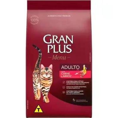 Imagem de Ração GranPlus Carne e Arroz para Gatos Adultos 10kg