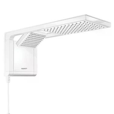 Imagem de Chuveiro Acqua Duo Flex Híbrido 6800W Instalação de Parede com Acionamento Digital e Mangueira Flexível Branco