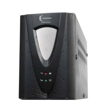 Imagem de Coletek Nobreak PGII-800VA entrada Bivolt Automatico e saida 115v 1Bateria de 12V 8Tomadas padrao NBR14136