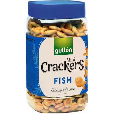 Imagem de Biscoitos Aperitivo MINI FISH CRACKERS GULLóN 350g