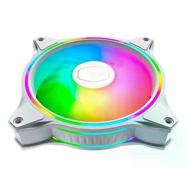 Imagem de Fan Gabinete Masterfan Mf120 Halo Rgb 120mm 3unid. Branco