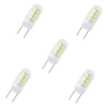 Imagem de Lâmpadas LED G8, lâmpada de substituição de halogênio de 35 W, LED regulável de 120 V 3,5 W, lâmpada de dois pinos G8, branca 6000 K, para montagem de luz, iluminação de cozinha embaixo do balcão