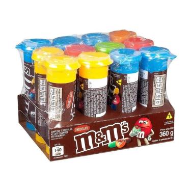 Imagem de Chocolate M&Ms mm Mini Tubo Display 12 Unidade De 30g - Mars