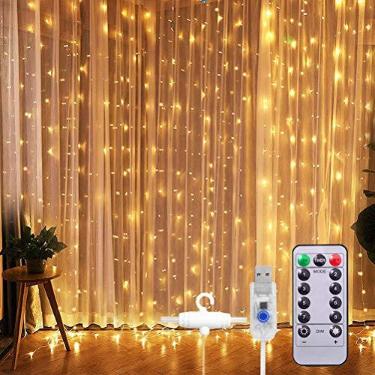 Imagem de Cordão de Luz LED 3 Metros 300 LEDs USB Fio de Cobre para Decoração | À prova d'água, flexível, brilho intenso, ideal para quarto, festa, Natal e ambientes