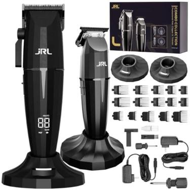 Imagem de JRL Professional ONYX Combo, Máquina de Corte 2020C-B com 7500 RPM e Máquina de Acabamento 2020T-B com 8200 RPM, 5 Horas de Autonomia, Display LED Preto