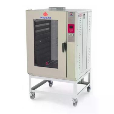 Imagem de Forno Turbo Elétrico Progás PRP-10000 E 10 Esteiras Porta com Visor em Vidro Temperado Inox 220V Trifásico