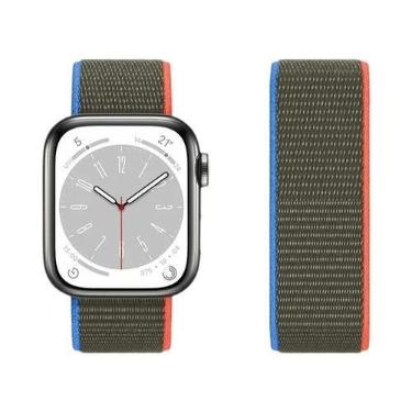 Imagem de Pulseira De Nylon Para Apple Watch Band 44mm 42 40mm 45mm 38 41mm Brac