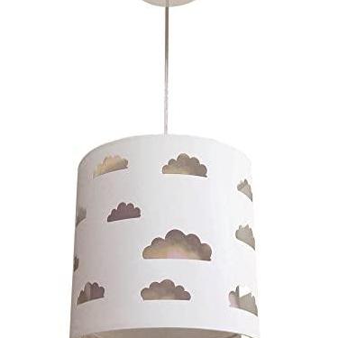 Imagem de LUSTRE INFANTIL PENDENTE NUVENS RECORTES CÁQUI 25X25