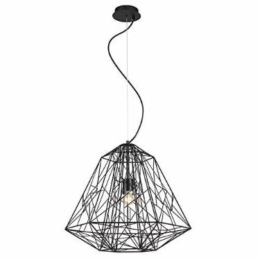 Imagem de Pendente Gabbia De Metal Preto Bella Iluminação Gabbia No Voltagev Preto
