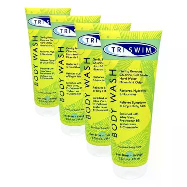 Imagem de Gel de Banho TRISWIM 251ml Remoção de Cloro - Pacote com 4 Unidades