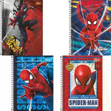 Imagem de Caderno Espiral Capa Dura Universitário Tilibra Spider-Man 10 Matérias