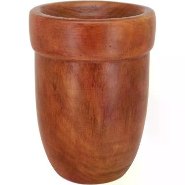 Imagem de Vaso Decorativo Enfeite Casa Madeira 27x20x20cm Natural