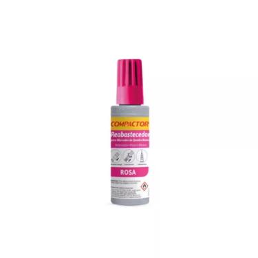 Imagem de Refil para Marcador de Quadro Branco Compactor QB 30ML com Bico Dosador e Secagem Rápida 1 Unidade Rosa