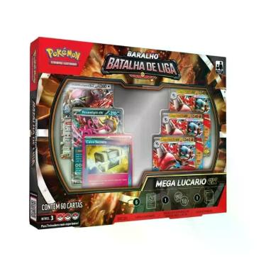 Imagem de Jogo de Cartas Pokémon Box Mega Lucario EX Copag