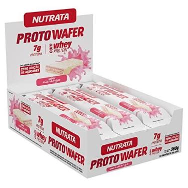 Imagem de Wafer de Morango Nutrata Proto, 30g, Pack com 12 Unidades