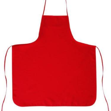 Imagem de Avental Liso Oxford Vermelho - Tamanho Grande - Recanto da Costura
