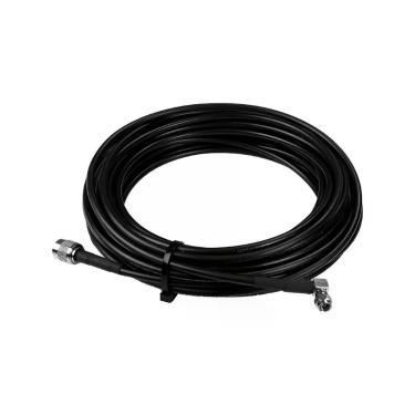 Imagem de Cabo Coaxial Aquário CF-210SMA RGC-058 para Antena Celular 10M com Conector N Macho para TNC Macho e Adaptador SMA