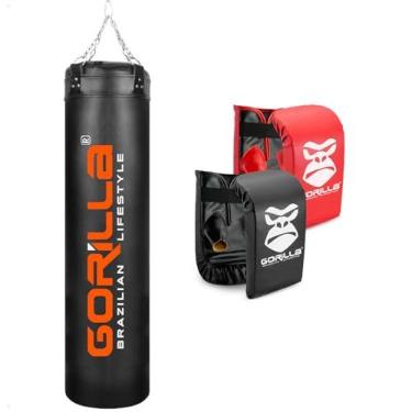 Imagem de Gorilla Saco de Boxe Profissional 160cm + 02 Luvas Bate Saco - Adulto e Infantil - Saco de Pancada
