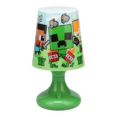 Imagem de Paladone Luminária de mesa colorida Minecraft, luz noturna LED RGB oficialmente licenciada para crianças e jogadores, cultura pop e produtos de jogos