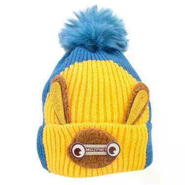 Imagem de Touca Gorro Infantil Azul Coelhinho Tamanho único